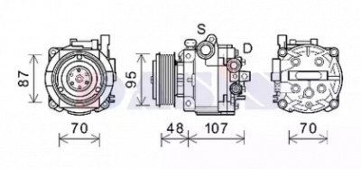 AKS DASIS 852871n -  Компрессор, кондиционер